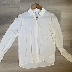Express sheer button down